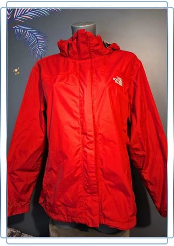 Veste à capuche zippée the north face femme hyvent rouge - taille L