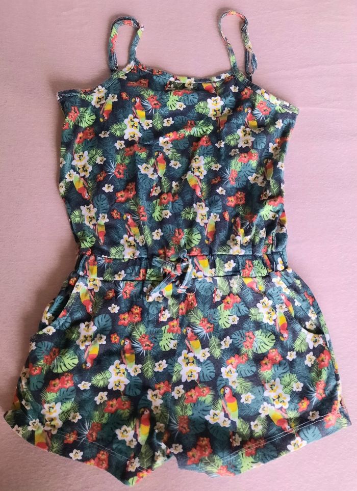 Combi-short fleuri
