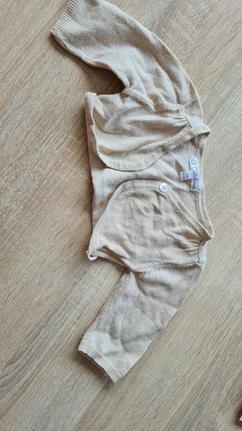 Boléro beige paillette