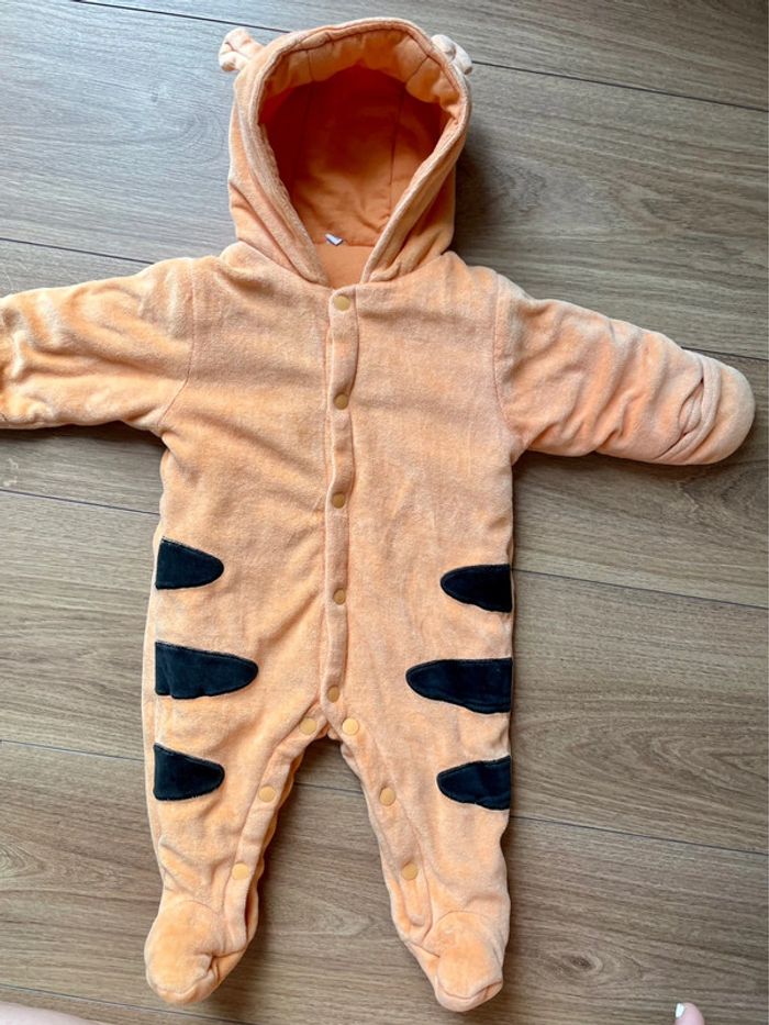 Gigoteuse Tenue hiver tigre barboteuse Combinaison pilote Hiver tigre mixte grenouillère