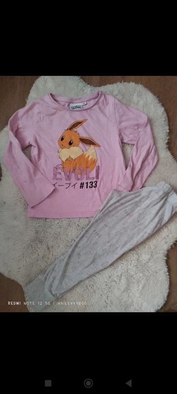 Pyjamas Pokémon taille 4 ans