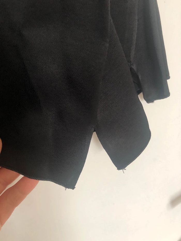 Superbe belle blouse satinée noire Zara neuve avec étiquette XL - photo numéro 5