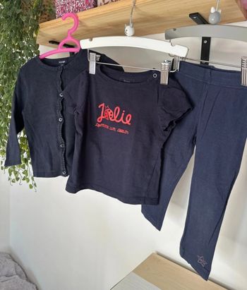Lot 18mois bleu marine rouge