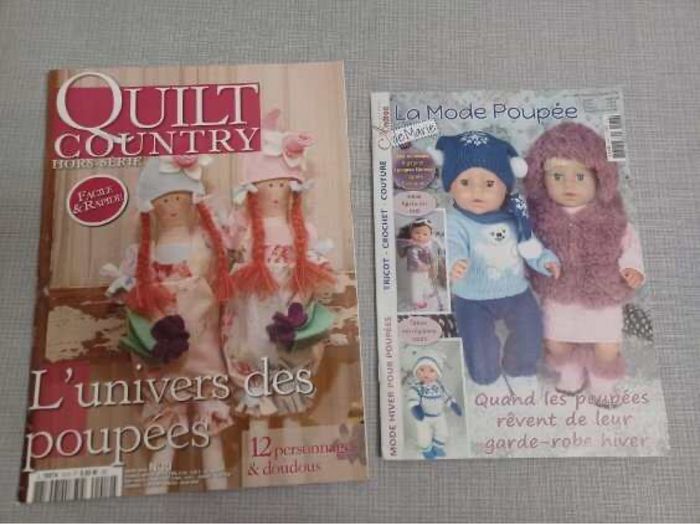 Lot livres sur les poupées les barbies les doudou