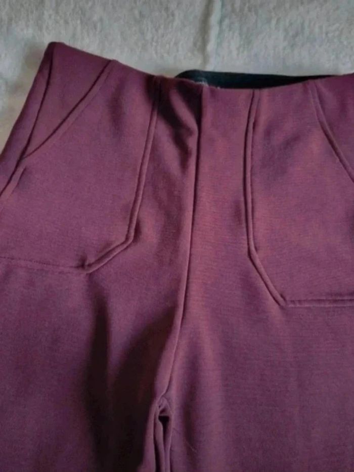 Leggings bordeaux/violet - Bershka - photo numéro 2