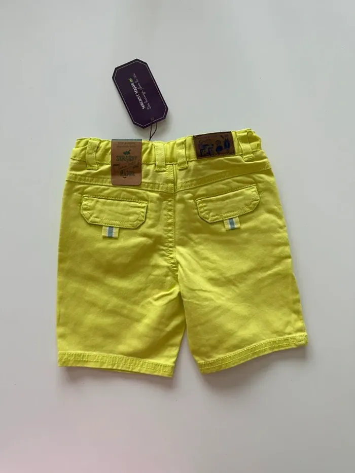 Short garçon jaune - 2 ans - Sergent Major - neuf avec étiquette - photo numéro 4