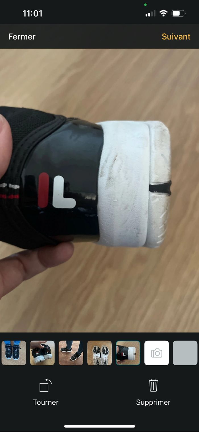 Baskets Fila noires vernies - photo numéro 8