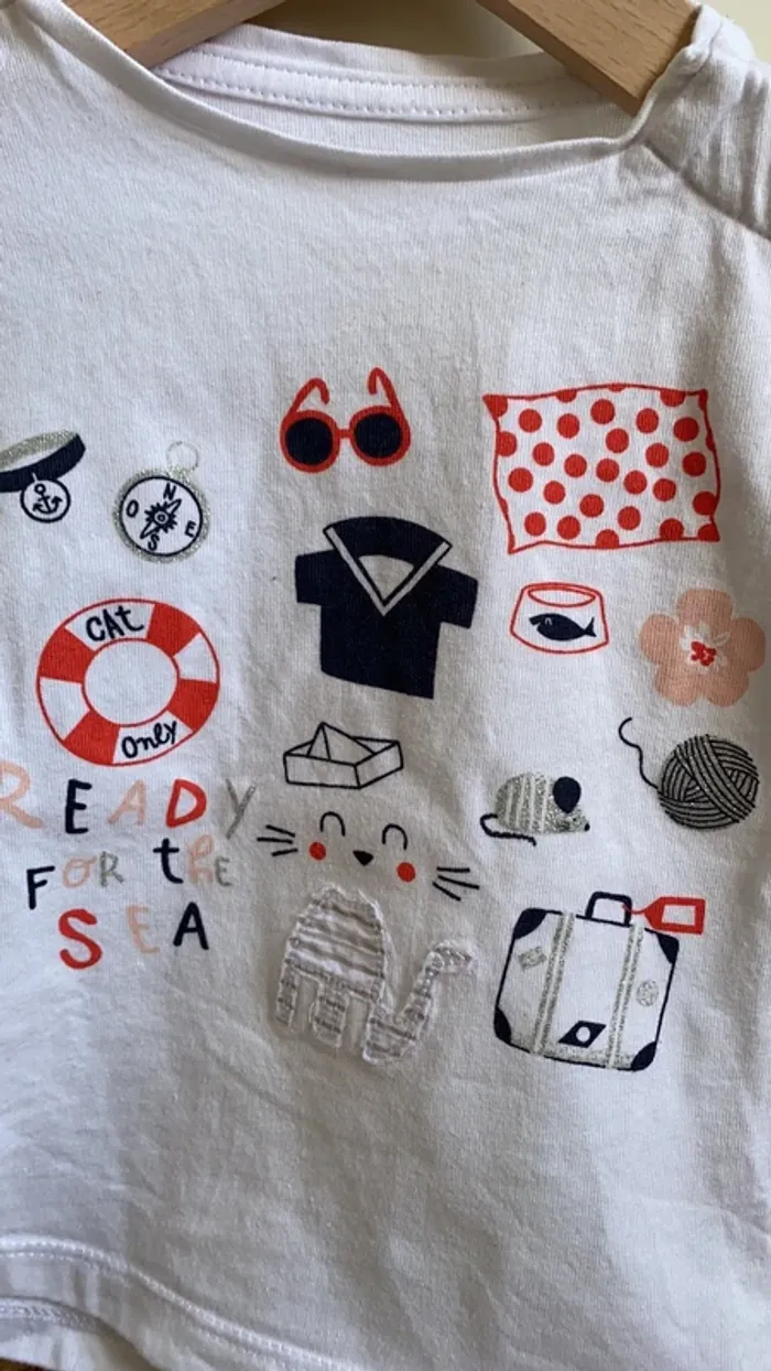 Tee-shirt trop cool - 6 mois - photo numéro 3