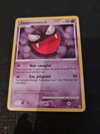 Carte pokémon Fantominus 62/100