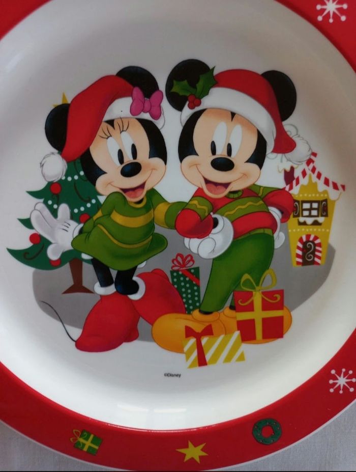 Ensemble vaisselle de Noël Mickey en plastique - photo numéro 8