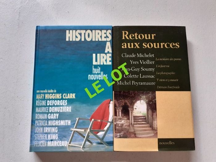 Lot de 2 livres de nouvelles