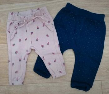 Lots 2 pantalons 6 mois