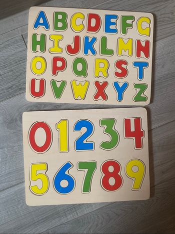 Lot de 2 puzzles en bois