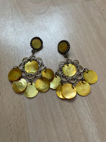 Boucles d’oreilles jaunes