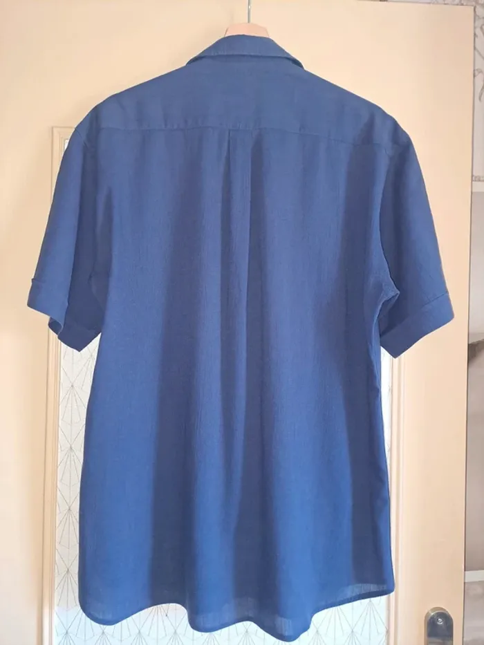Chemise homme fluide bleue Jean Chatel 39/40 super état - photo numéro 5