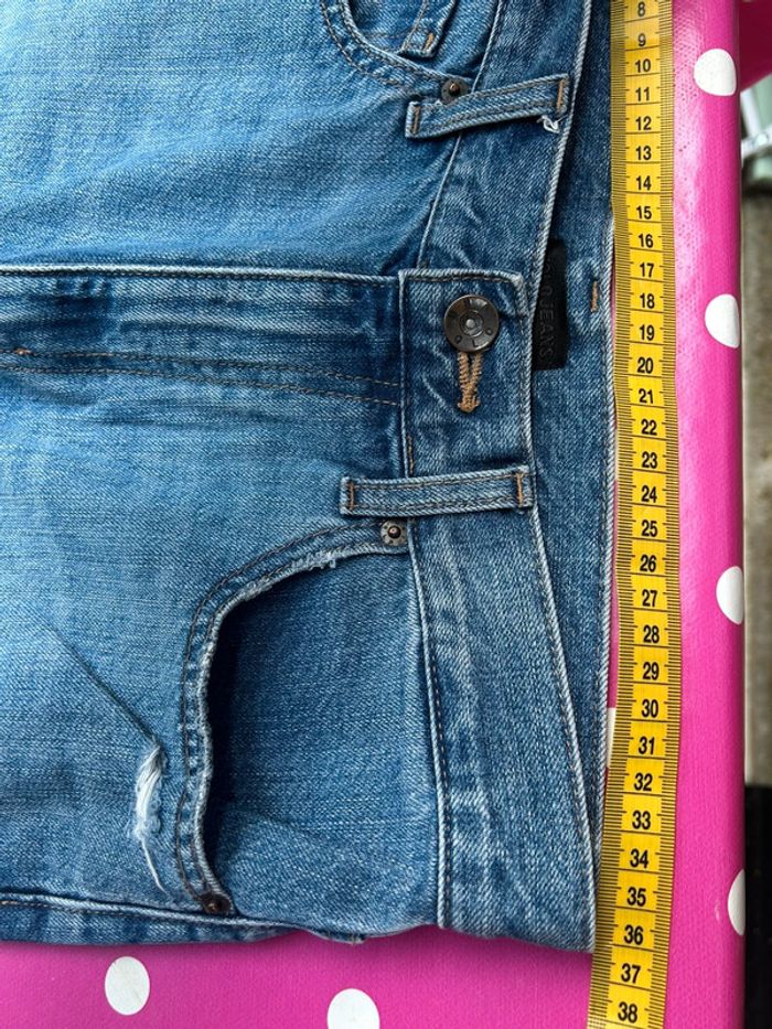 Jean bleu clair femme uniqlo bleu usée trouée taille 38 boyfriend - photo numéro 9