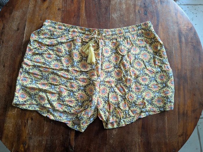Joli short In extenso taille 46 motifs jaunes