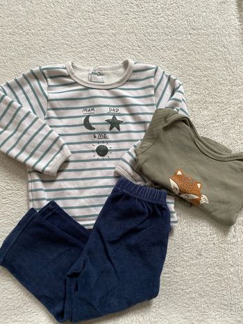 Pyjama deux pièces et body mL