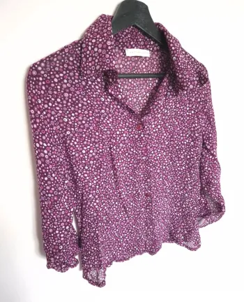 Blouse violette cache cache taille S