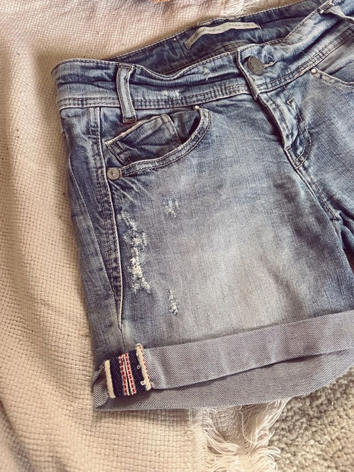 Short en jean femme stradivarius - photo numéro 2