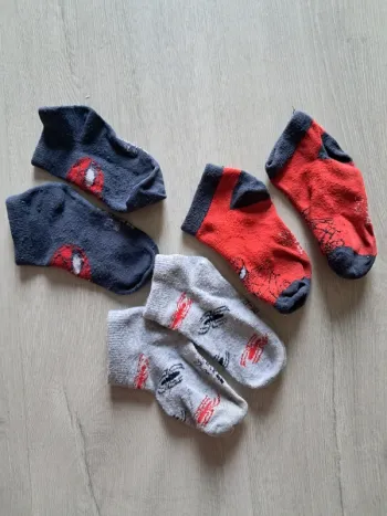 Lot 3 paires chaussettes spiderman