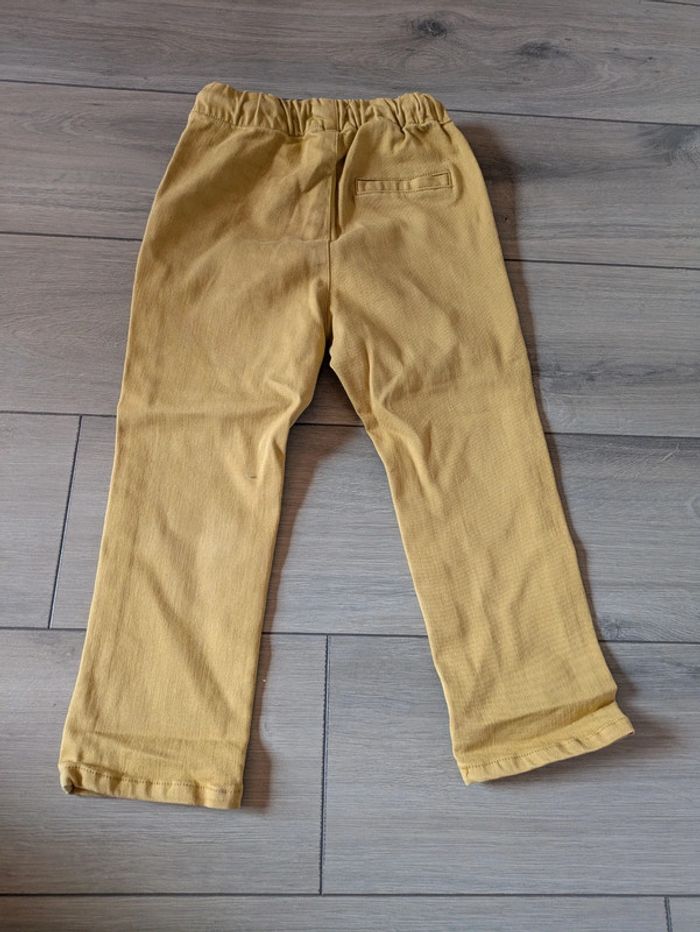 Pantalon jaune moutarde Verbaudet 3 ans - photo numéro 3
