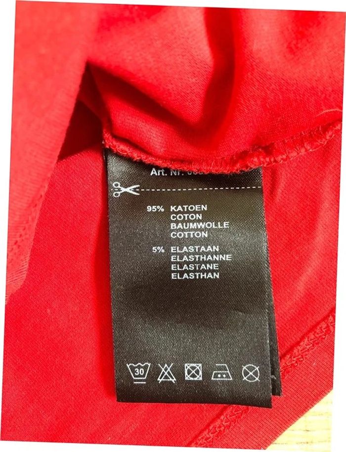 Robe rouge à manches courtes JBC taille XS bon état - photo numéro 15