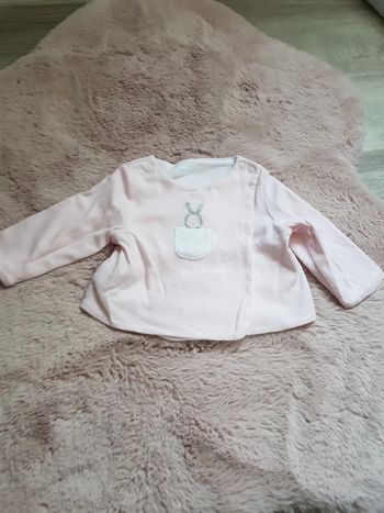 Gilet réversible fille 3 mois