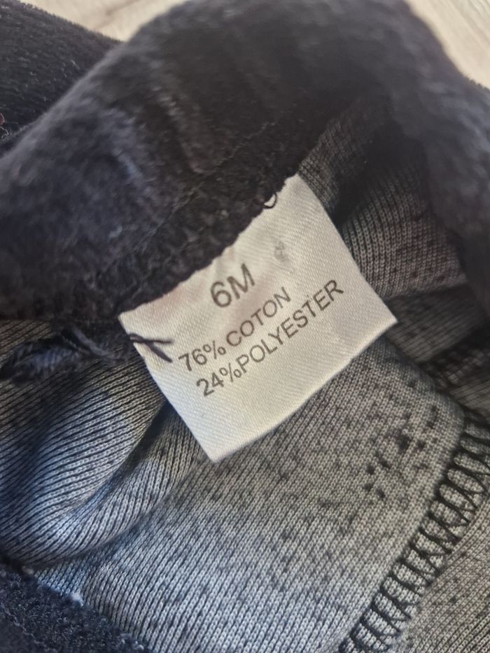 Pantalon en velours noir bébé 6 mois - photo numéro 3