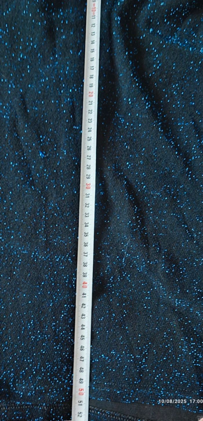 Haut à paillettes, bleu T 36 - photo numéro 6