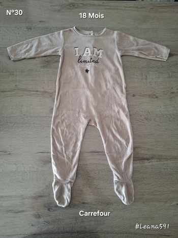 🌷N°30🌷Pyjama - Carrefour - 18 Mois🌷