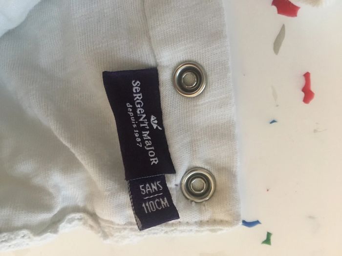 Chemise avec broderies 5 ans Sergent Major - photo numéro 2