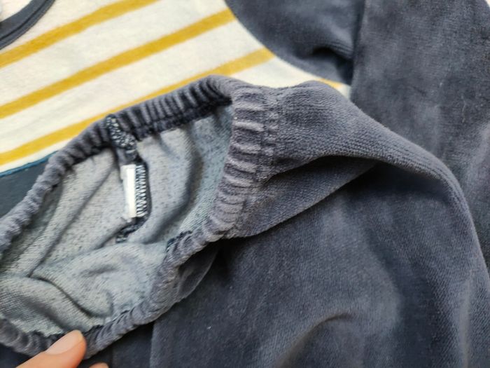 Pyjama chevalier en velours Petit Bateau 4 ans - photo numéro 4