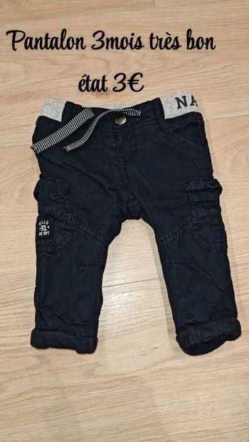 Pantalon Bleu marine 3mois