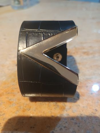 Bracelet original similicuir noir