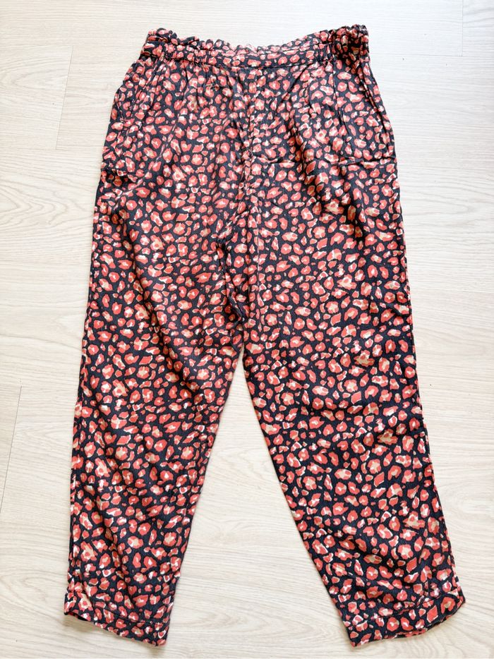Pantalon à motifs corail noir pimkie taille 36 S - photo numéro 5