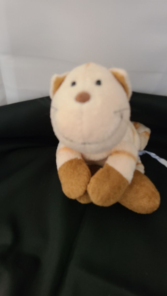 Chat JANTA doudou beige tigre - photo numéro 3