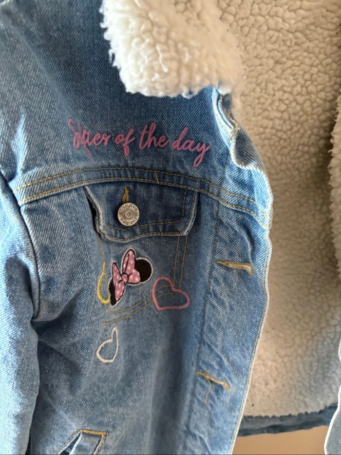 Veste en jean fourrée Disney - photo numéro 2