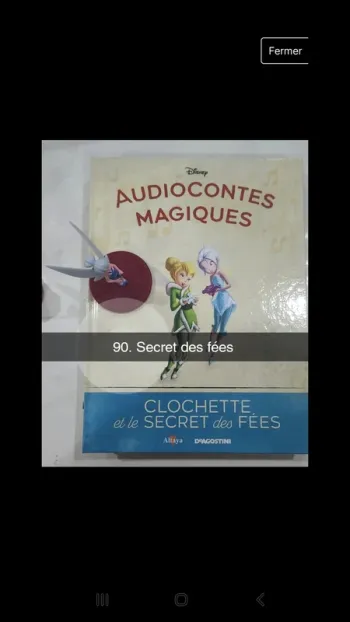 No90 audioconte Magique disney deagostini livre+figurine audio conte compte