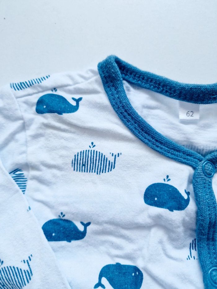 Zeeman - Grenouillère / pyjama une pièce / dors bien sans pieds - Baleines (3 mois) - photo numéro 5