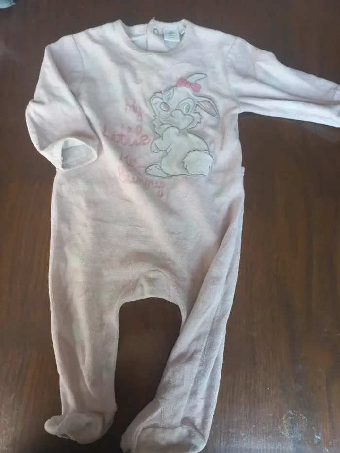 Pyjama velour "panpan" Disney 12mois 74cm