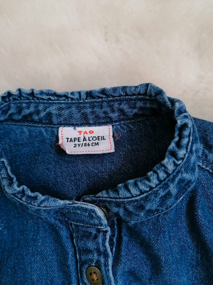 Robe en jean denim fille 2 ans Tape à l'œil #espanolitinafille24mois - photo numéro 2