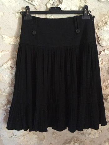 Jupe plissée noire
