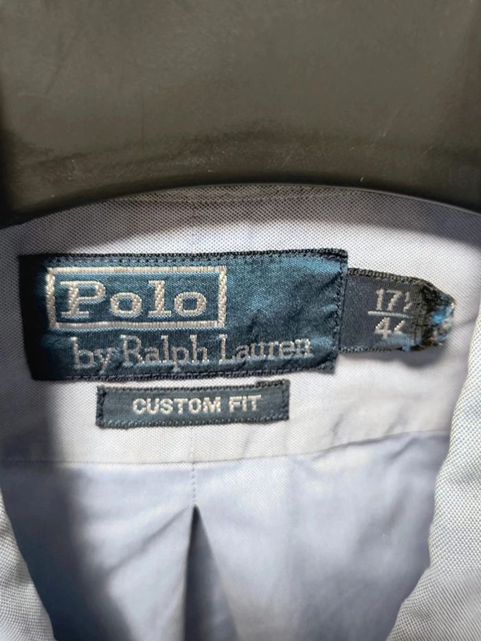 Chemise Ralph Lauren Custom Fit Bleu Clair Homme (Vintage / Y2K) - photo numéro 6