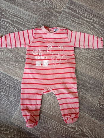 Pyjama rose p'tit kimbaloo 1 mois