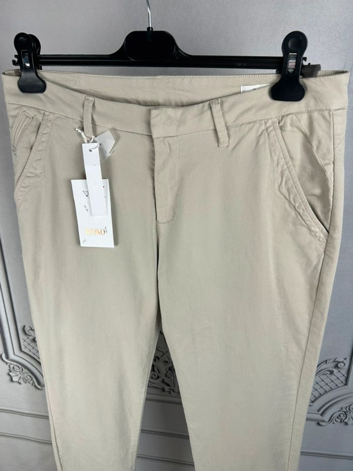 Pantalon chino Reiko beige W31 neuf - photo numéro 2