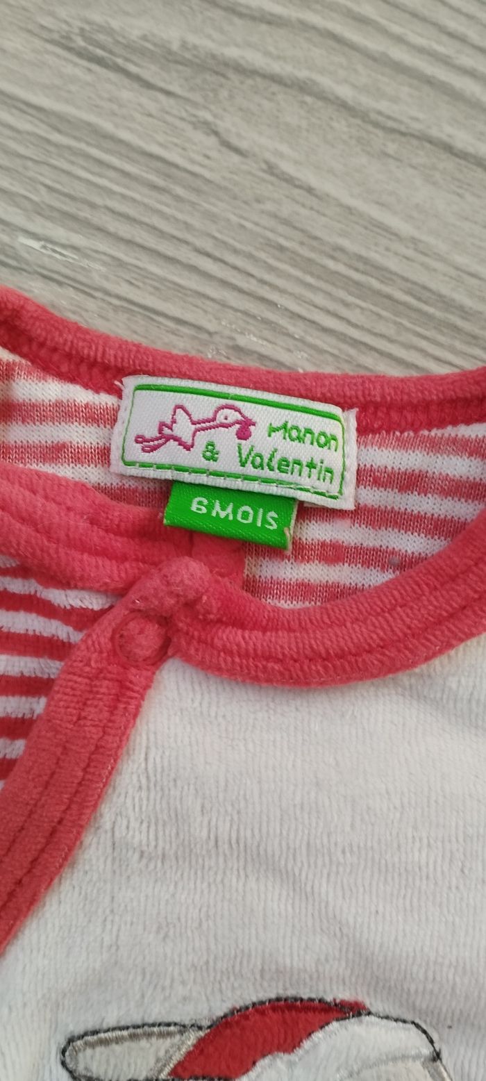 Pyjama de Noël mixte 6 mois Manon et Valentin - photo numéro 3