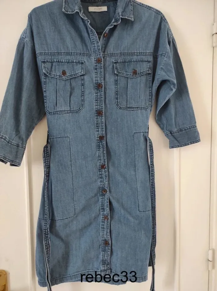 Robe jean Promod manches 3/4 - photo numéro 2