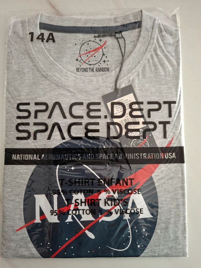 Tee-shirt NASA neuf avec étiquette taille 14 ans - photo numéro 2