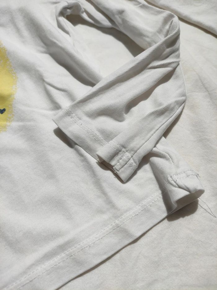 T-shirt manches longues lapin chat 4 ans coton bio - photo numéro 4